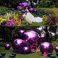 Boules miroir personnalisées, boule brillante gonflable, grand ballon en PVC, boule miroir chromée gonflable, sphère pour la décoration de Noël, de mariages et de fêtes
