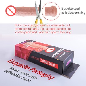 Alargamiento del pene Pene Condón masculino Equipo sexual compartido para parejas - Product Image 3