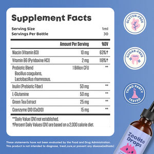 قطرات سائلة زيوليت مكملة عشبية للأطفال OEM/ODM قطرات سائلة للزيوليت لتطهير الكلام قطرات سائلة من الزيوليت - Product Image 5