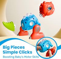 Juguete Educativo de Dinosaurio Desarmable EPT Creative STEM Learning para Niños Pequeños, Fácil de Armar, con Sonidos de Rugidos