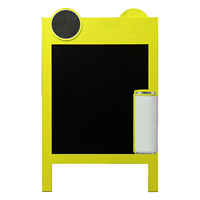 Tableau noir double face en bois à cadre pour tableau de menu de table