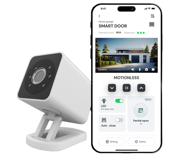 CUBETECH Modern Design Automatic Door Controller with Camera Smart Accessory for Secure Door Lock