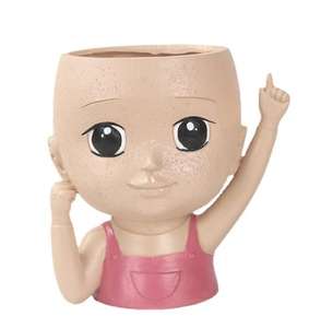 Pot de plante succulente de conception de tête femelle avec <span class=keywords><strong>trou</strong></span> de drainage - Product Image 4