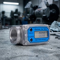 Compteur de débit numérique à turbine Cavitt 1 pouce en alliage d'aluminium étanche 10 à 100 L/min pour liquides