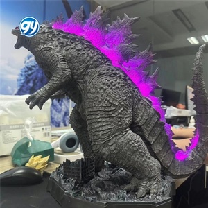 Godzillaed <span class=keywords><strong>Vs</strong></span> Konged monstre géant rayon de chaleur réglable éclairer Statue modèle Figure ornement cadeau à collectionner en gros - Product Image 2