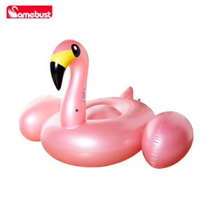 Flotador Inflable de Flamenco Rosa Grande para Adultos, Cama Flotante para Piscina, Decoración para Fiestas al Aire Libre - Product Image 4
