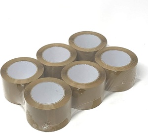 Cinta de embalaje marrón BOPP <span class=keywords><strong>Jumbo</strong></span> Roll cinta de embalaje resistente para embalaje de envío sellado móvil - Product Image 1