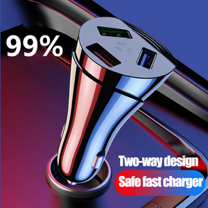 2021 New High-quality Hot-selling Waltz Car Charger 3 USB QC3.0 35W Car Charger for Apple, Samsung, Huawei, LG, HTC, Xiaomi - Product Image 5