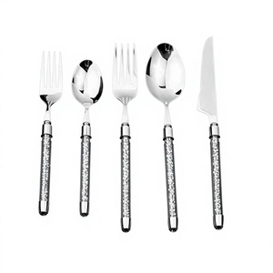 Nordic Wholesale Bulk Stainless Steel Flatware Dinnerware <b>Set</b> Silverware <b>Portable</b> Portuguese <b>Cutlery</b> Gold Spoons and Forks <b>Set</b> - Product Image 1
