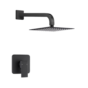 Systèmes <span class=keywords><strong>de</strong></span> robinets <span class=keywords><strong>de</strong></span> douche à poignée unique, Kit <span class=keywords><strong>de</strong></span> garniture <span class=keywords><strong>de</strong></span> douche murale <span class=keywords><strong>de</strong></span> 8 pouces avec pomme <span class=keywords><strong>de</strong></span> douche (Valve <span class=keywords><strong>de</strong></span> douche incluse) - Product Image 3