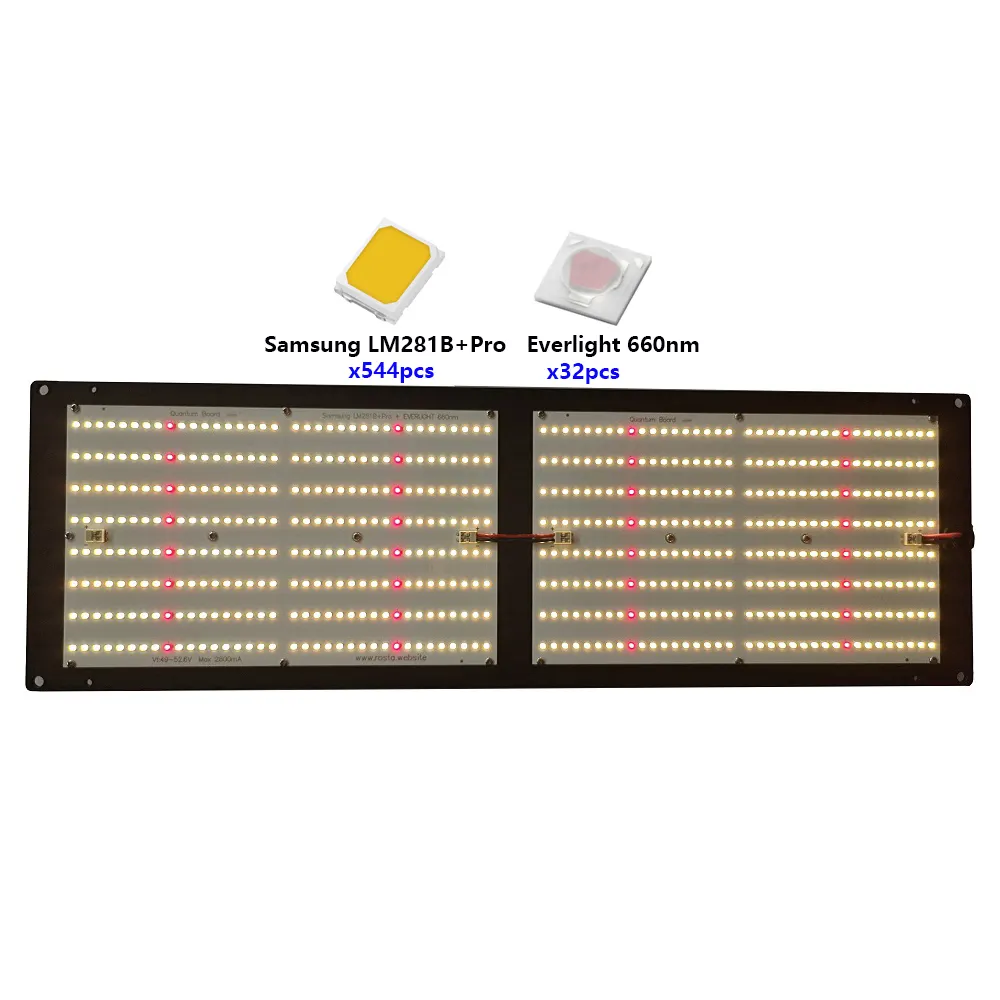 Shenzhen Led élèvent la lumière LM281B QB288 Board avec dissipateur thermique d'épaisseur 18.5mm