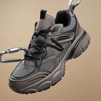 Chaussures de course pour hommes avec logo personnalisé, grande taille, respirantes, en mesh, semelle épaisse, baskets de sport décontractées, design personnalisé