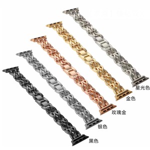 Correa de Reloj de Aleación de <span class=keywords><strong>Titanio</strong></span> con Diamantes, <span class=keywords><strong>Serie</strong></span> Fashion, 38/40/41/42/44/45/49mm, para <span class=keywords><strong>Apple</strong></span> iWatch Series 8 7 <span class=keywords><strong>6</strong></span> 5 4 3 2 1 - Product Image 1