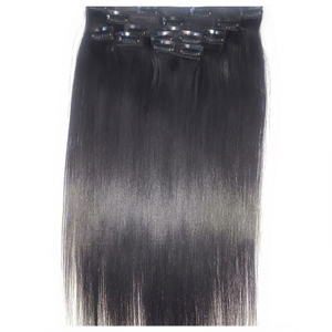 RVHHE A11 Noir Naturel 7 Pièces 100% Cheveux Indiens Vierge Remy Extensions Afro Crépues Bouclées à Clipser Double Trame Faite à la Machine Permanente - Product Image 1