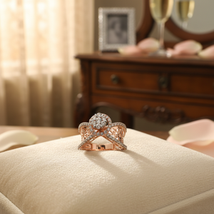 Anillo de diamantes para mujer de alta demanda para fiestas de boda y compromiso Joyas elegantes y deslumbrantes para la venta de exportación - Product Image 3