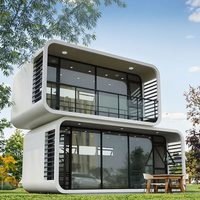 Maison préfabriquée d'extérieur, conception modulaire, bureau préfabriqué, cabine de travail Apple Cabin