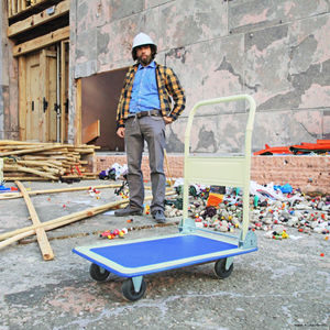 थोक भारी शुल्क चार पहिया हैंड ट्रॉली कार ट्रक फोल्डेबल प्लेटफॉर्म ओएम अनुकूलन विकल्प के साथ - Product Image 3