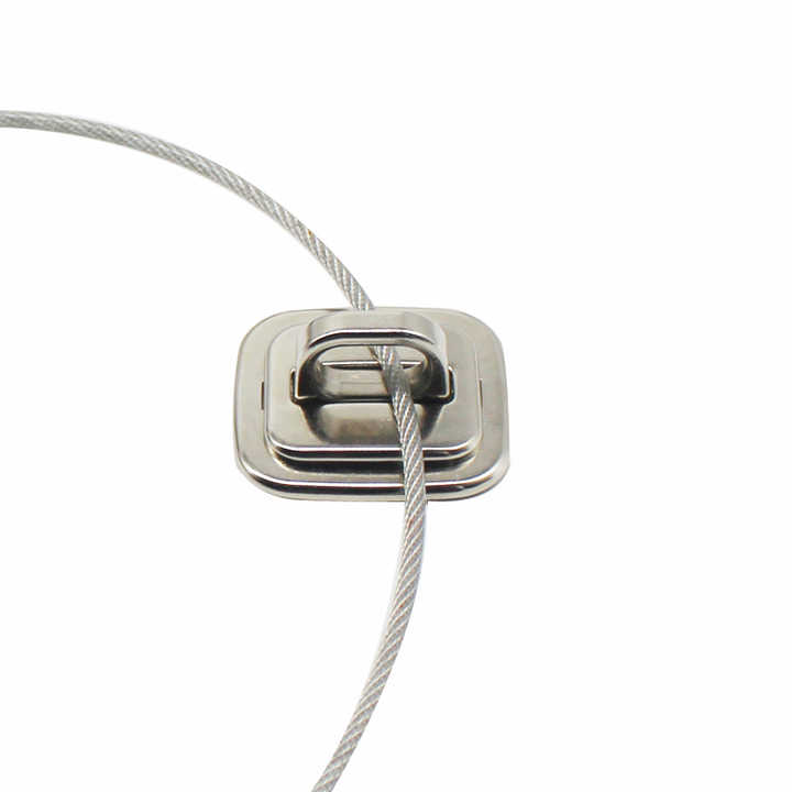 thumbnail image 2 of LORADAR Stainless Steel Security Anchor Plate - Desk Mount D-Ring For Cable Locks (Single Pack) 2 of 14