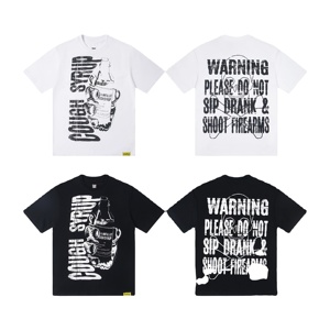 2025 하이 퀄리티 디자인 유명 브랜드 럭셔리 t 셔츠 사용자 정의 그래픽 인쇄 라운드 넥 면 자수 티셔츠 남성 - Product Image 2