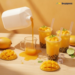 Sirop de mangue 5kg Bouteille Halal HACCP Végétarien pour les magasins de Bubble Tea et de Milk Tea Emballage en vrac - Product Image 5