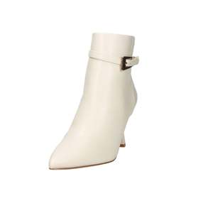 Women's Ankle Boots K-11512 Black Pointed Toe Heeled <b>Bootie</b> - Product Image 2