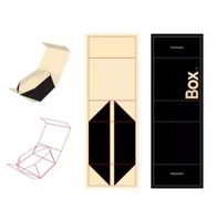 Grande boîte cadeau pliable avec logo personnalisé et poignée en ruban Emballage en papier rigide plastification mate avec revêtement UV pour bouteille de vin