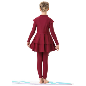 Burkinis 2 Pièces Imperméables pour Femmes Musulmanes – Coupe Classique, Pantalon Modeste, Respirant, Séchage Rapide, Écologique, Logo Avant - Product Image 4