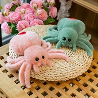Vente en gros de cadeaux d'Halloween, vente chaude, poupée araignée à queue noire, peluche d'insecte super douce pour enfants, jouet en peluche de reptile