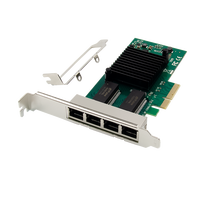 Carte réseau PCI Express pour serveur EDUP EP-9671 PCIe Intel I350-T4 Quad 1GbE avec contrôleur Intel I350 AM4