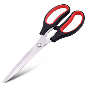 Ciseaux de cuisine en acier inoxydable, lame de 4 pouces, multifonctionnels pour couper la viande, le poulet, les steaks, usage domestique - Product Image 1