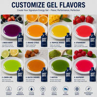 Gel énergétique à haute concentration de polymère de glucose, formule à libération prolongée, sans troubles gastro-intestinaux, saveur personnalisée, fabrication OEM, marque privée