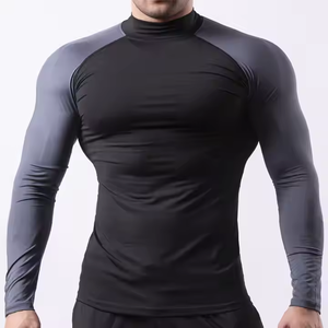 Vente en gros de vêtements de sport décontractés d'hiver pour hommes, personnalisés, respirants, 100% ajustés, à manches longues, pour activités sportives en extérieur, vente directe usine - Product Image 4