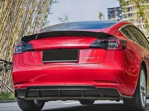 Rear Bumper Lip Kit Suitable for Tesla <strong>Model</strong> <strong>3</strong> Modified PK Style Dry Carbon Fiber Rear <strong>Diffuser</strong> Body Kit - Product Image 5