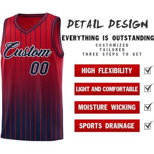 Custom Men's Basketball Jersey Set Personalized Name Number Mesh Sleeveless V-Neck Moisture Wicking Uniforms Adult - Product Image 5