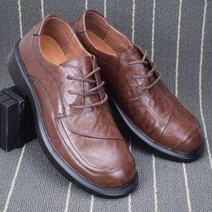 Zapatos Casuales de Negocios para Hombre, de Piel Vacuna, de Caña Baja, con Suela y Parte Superior Suaves, Punta Redonda Ancha, de Cuero Genuino, para Primavera y Otoño - Product Image 3