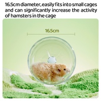 Yee Hamster roue de course entièrement transparente petit espace engrenage à vis sans fin ours doré rouleau Ultra-silencieux petit jouet de sport aménagement paysager
