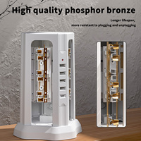 Vente directe d'usine adaptateurs de rallonge de multiprise prise 12 + 4 ports USB a et 1 type-c 10A courant nominal 3M longueur de câble