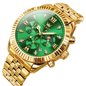 Reloj <span class=keywords><strong>de</strong></span> Pulsera <span class=keywords><strong>de</strong></span> Lujo para <span class=keywords><strong>Hombre</strong></span>, <span class=keywords><strong>de</strong></span> Acero Inoxidable, con Cuarzo, Estilo Ejecutivo, Resistente al Agua hasta 30 m, Calendario, Manecillas Luminosas, Esfera <span class=keywords><strong>de</strong></span> 43 mm, Segundero, Fecha Automática - Product Image 4