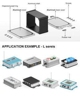 Aluminum Alloy IP65 Waterproof Outdoor Distribution Box CNC Machined <b>Enclosure</b> with Sandblasted Surface 138x69x44mm - Product Image 5