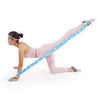 Bandas de Resistencia Multifuncionales para Adelgazar, Correa de Yoga, Banda Elástica de 8/10/12 Secciones, Entrenamiento Latino, Baile, Pilates, Gimnasia