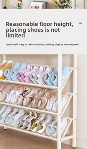 ที่แขวนเสื้อผ้าแบบตั้งพื้นในห้องนอน Shoemaker Organizer  แบบประกอบได้อเนกประสงค์  ราวแขวนเสื้อโค้ทและหมวกสำหรับใช้ในบ้าน ติดประตู - Product Image 6