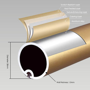 Nuova Asta per Tende in Metallo Stile Cinese con Funzione Antiruggine, Interni Lussuosi Ispirati al Design del Palazzo di Versailles - Product Image 2
