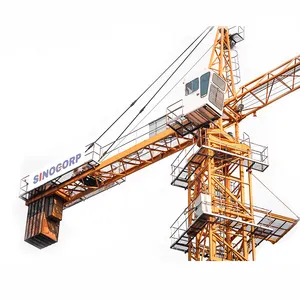 Used for construction sites telescopic tower crane QTZ40 QTZ63 QTZ80 6t topkit chassis Tower Cranes 5 ton crane