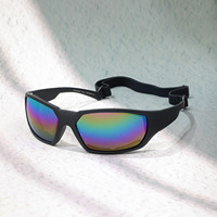 Lunettes de soleil anti-explosion UV400 en PC pour le cyclisme en plein air, le ski, le vélo, la moto, unisexes, confortables