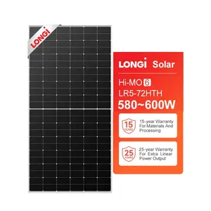 Newest Technology LONGI Solar Hi-mo 6 Scientists Photovoltaic Panels Half Cell 580W 585W 590W 595W 600W Solar Panel