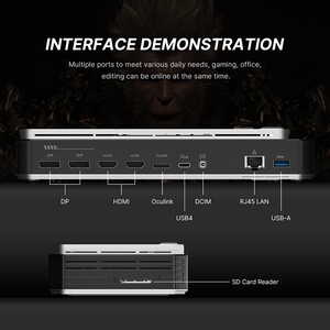 Bosgame gvp7600 egpu AMD Radeon RX 7600M lõi oculink usb4 Hub cổng hiển thị M.2 NVMe SSD Khe cắm mở rộng phụ kiện DDP cho chúng tôi - Product Image 3