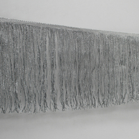 Production en gros de 20cm d'argent Long Chainette Fringe Lace pour robes