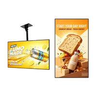 Écran publicitaire numérique commercial à cadre fin, affichage LCD numérique Full HD, montage mural intérieur, 32, 43, 49, 55 pouces