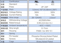 5.08mm/5.0mm bornier enfichable équivalent 2EDGKB WJ2EDGKB KF2EDGKB laiton Plug in PCB bornier 180 degrés Degson