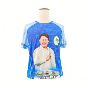 Design Custom Digital Sublimation Printing T-<b>shirts</b> Wholesale Cheap 100% Polyester Election Campaign Tshirts Character - Product Image 3